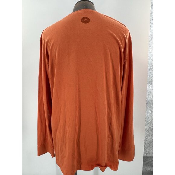 Life is Good Crusher Tee Halloween Life Was Good Orange Headstone RIP XXL - Picture 7 of 8